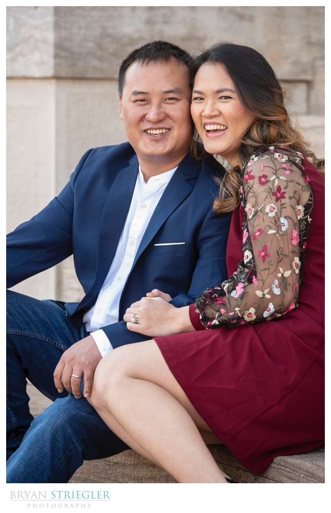 Engagement Photos on the U of A Campus